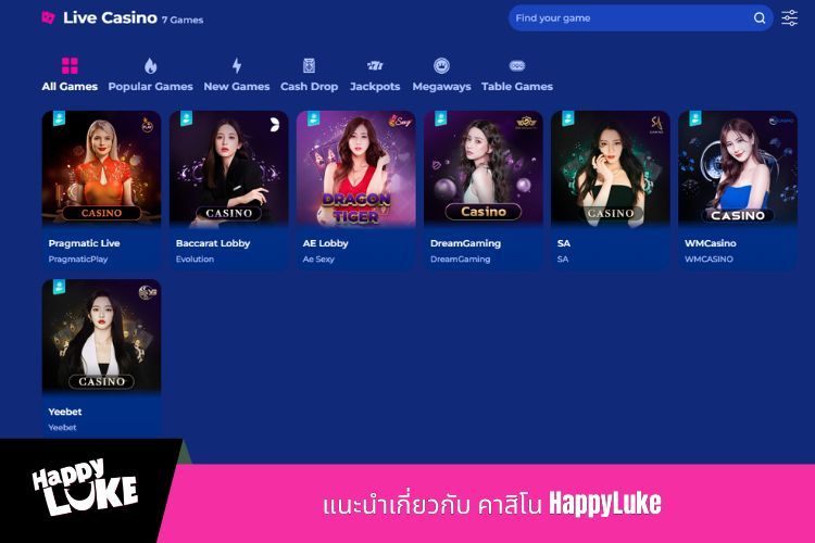 แนะนำเกี่ยวกับ คาสิโน HappyLuke